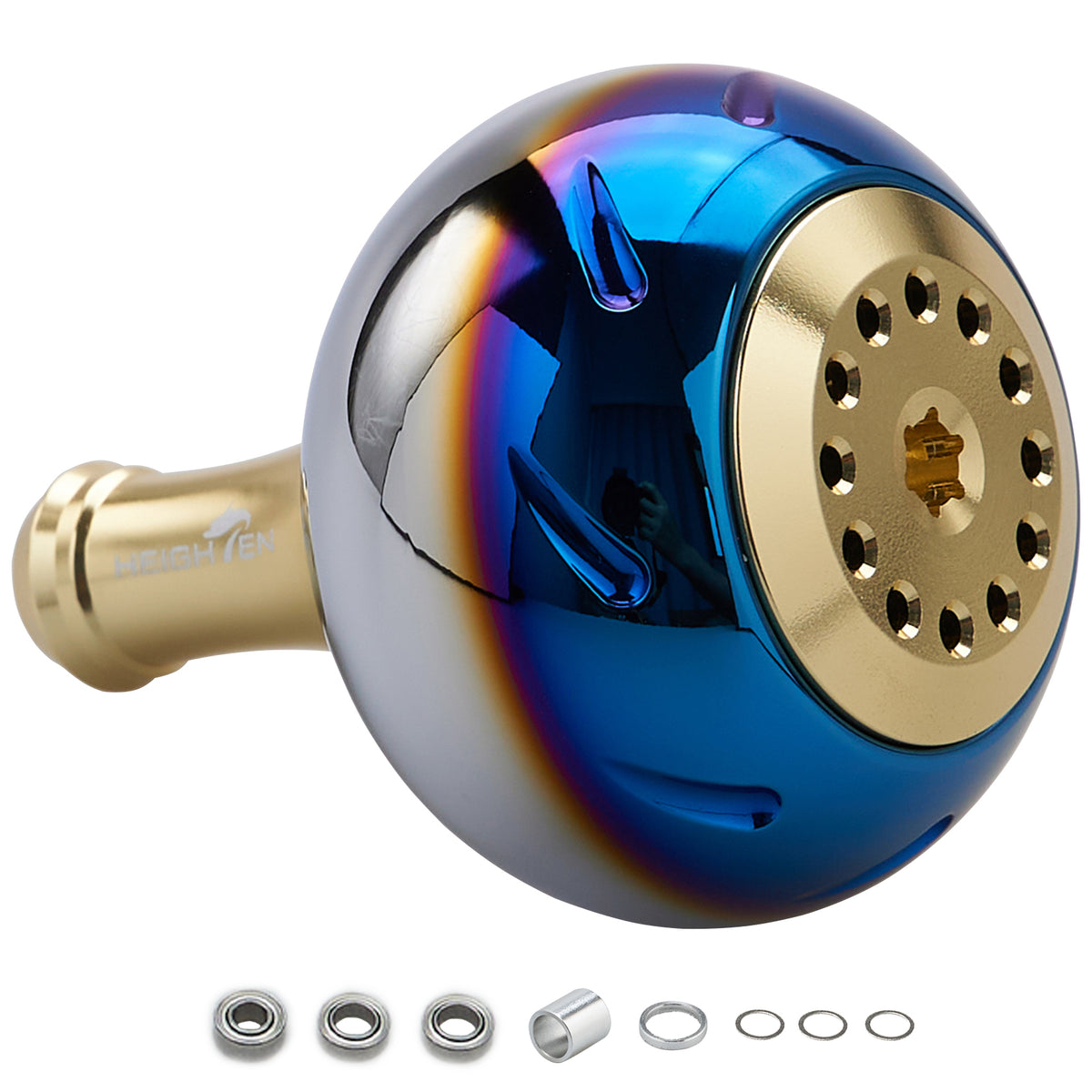 HEIGHTEN 45mm パワー リール ハンドル ノブ シマノ(Shimano) Bタイプ ダイワ(Daiwa) Lサイズ 通用